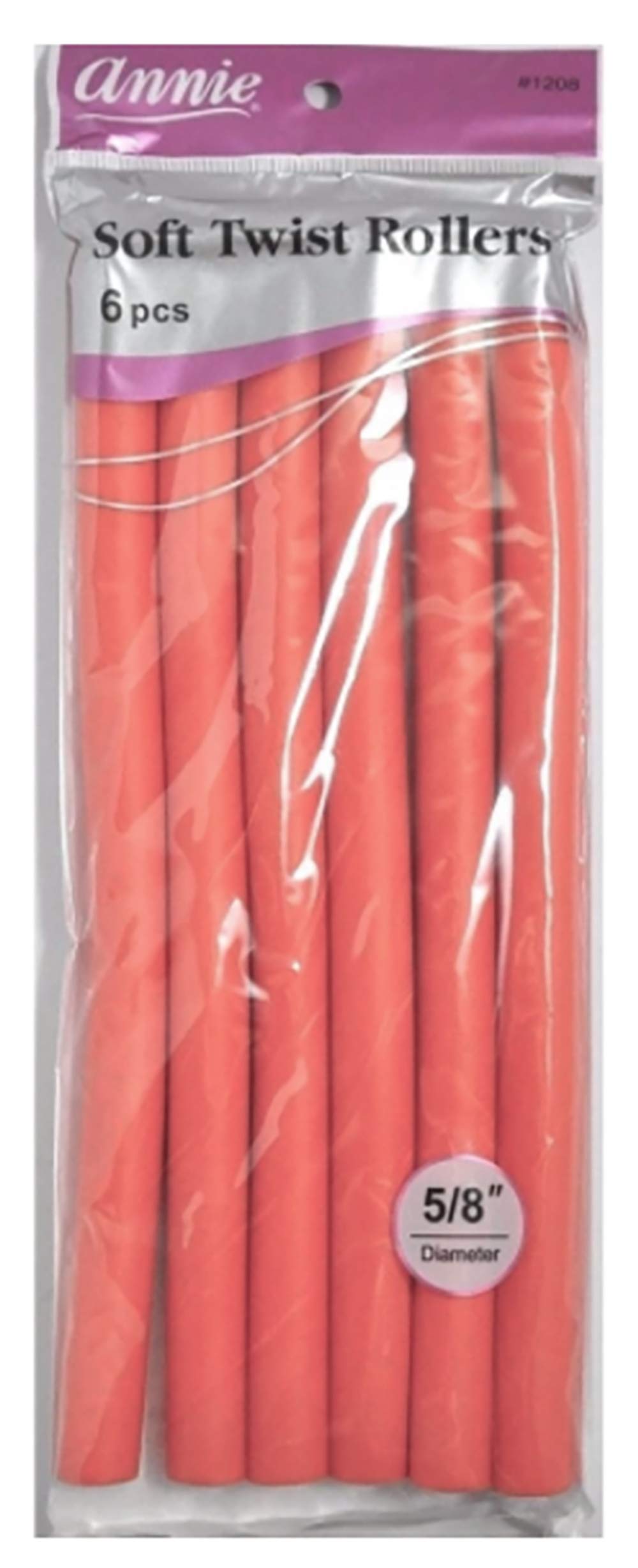 Amazon.com : Annie 01208 Soft Twist Rollers, Orange, 6 Count